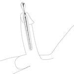 Stainless Steel Conical Horse Eye Stick - Smooth Urethral Dilator With Multiple Width Sizes For Anal, Urethral, And Vaginal Play (S)