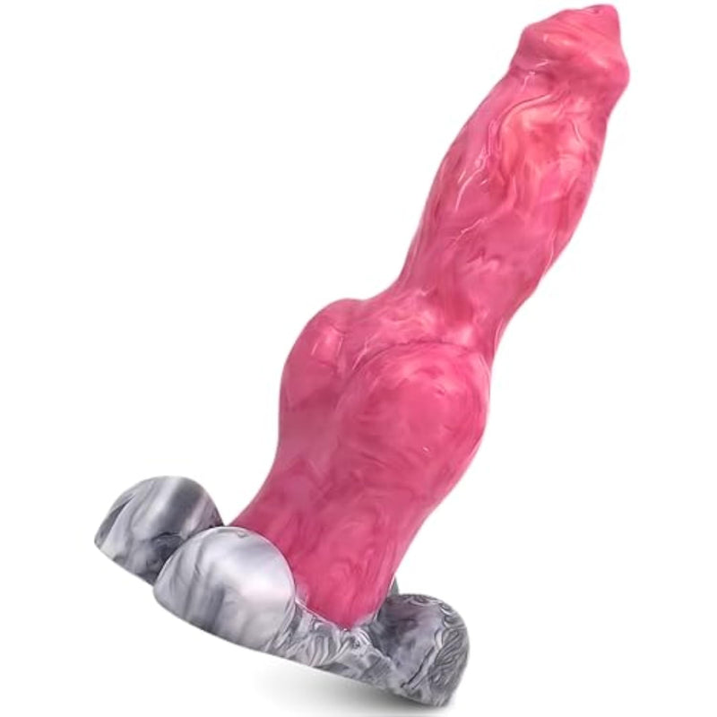 Extra Large Dog Shaped Sex Toy with Realistic Texture and Knot for Extreme Pleasure