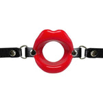 Silicone Open Mouth Gag Sex Toys Sm Bondage Open Gag Adjustable Strap Mouth Gags Bondage Toys For Women Men Couples Lover Bdsm Fetish Restraint Opening Gag Sexy Gag (Red)