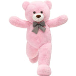 Pink Giant Teddy Bear 4 Feet, Lovely 47Inch Classic Stuffed Animals Plush, Daughter Girlfriend Birthday Gift For Lover, Party Favor