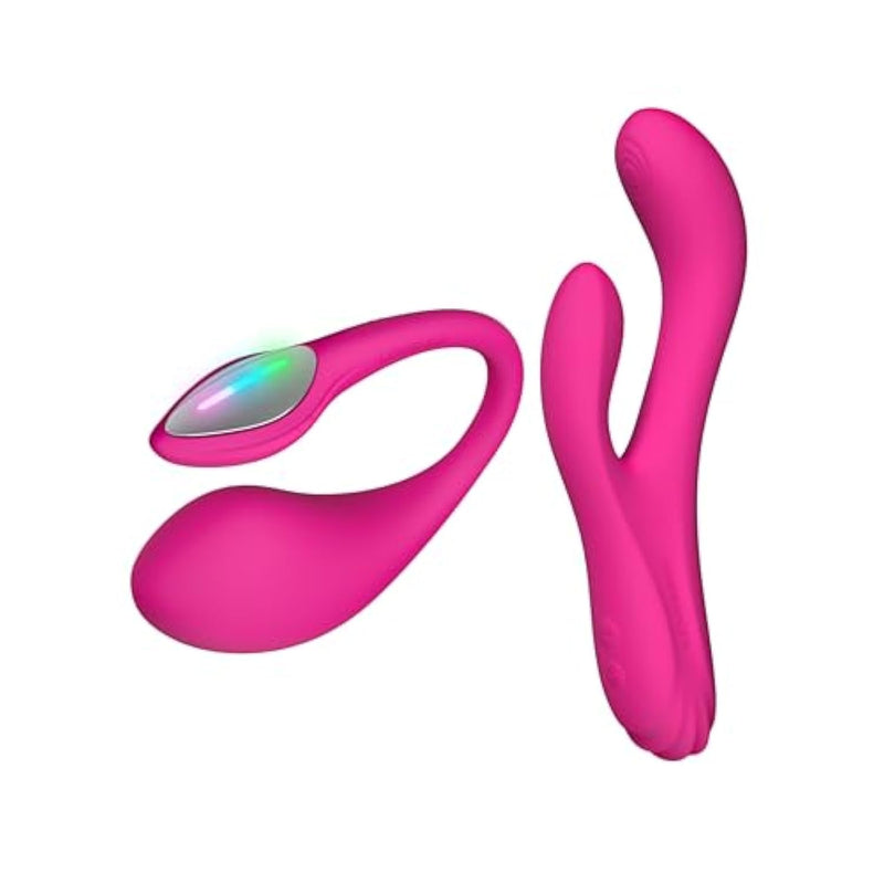 Lush 4 Wearable G-Spot Vibrator Adult Sex Toys & Games With Led Light + Osci 3 Rabbit Vibrator G-Spot Vibrator & Oscillation Massager With Dual Motor For Clitoral Stimulator For Women