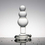 Glass Anal Beads Butt Plug Prostate Massager P-Spot Stimulation Anal Trainer Sex Toys For Men Women Masturbation