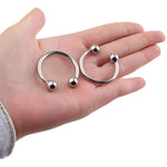 Stainless Steel Cock Ring For Men Glans Ring In 6 Sizes Open Pleasure Ring With 2 Beads For Penis Massage Increase Stimulation Bdsm Male Penis Ring Sex Toys (Xxxl)