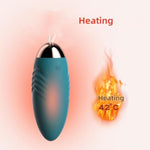 Bullet Vibrator Egg Vibrator With Heating Remote Contorl Silicone Rechargeable 10 Vibration Frequencies Wearable Sex Toy For Women And Couples