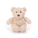 Cream Coffee Bear Stuffed Animals For Kids, Soft Cute Plush Toys For Baby Girl And Boy, 8.7 Inches