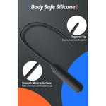 Vibrating Urethral Sounds Silicone Catheter Stretching Vibrator With 10 Vibration Modes Horse Eye Stimulation For Male Masturbation