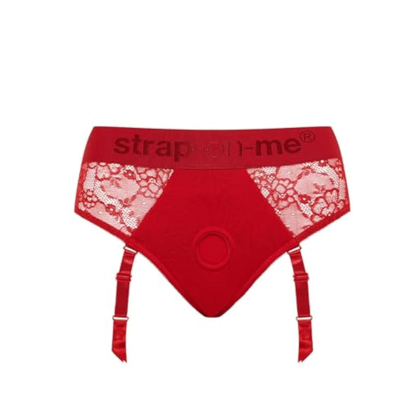 Diva Lingerie Harness in Red, Size XL for Universal Dildo Compatibility