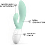 Ina 3 G Spot Rabbit Vibrator, Clitoral Rabbit Vibrator For Women With 10 Vibrating Modes And Waterproof Design, Sex Toys For Women, Seaweed