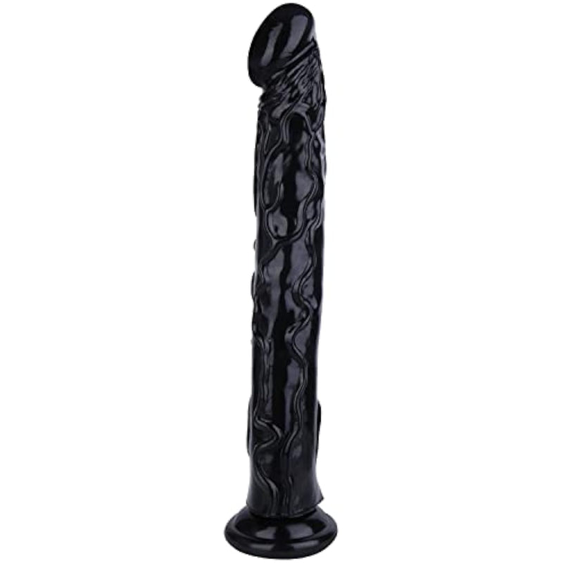 13 Inch Long Realistic Dildo With Strong Suction Cup, Lifelike Flexible Thick Adult Sex Toys Huge Large Anal Dildos For Women - Black
