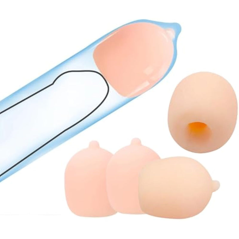Penis Extension, Silicone Penis Sleeve 4PCS Penis Extender Beads Cock Sleeve Reusable Penis Enlarger Couple Adult G spot Stimulate Adult Sex Games
