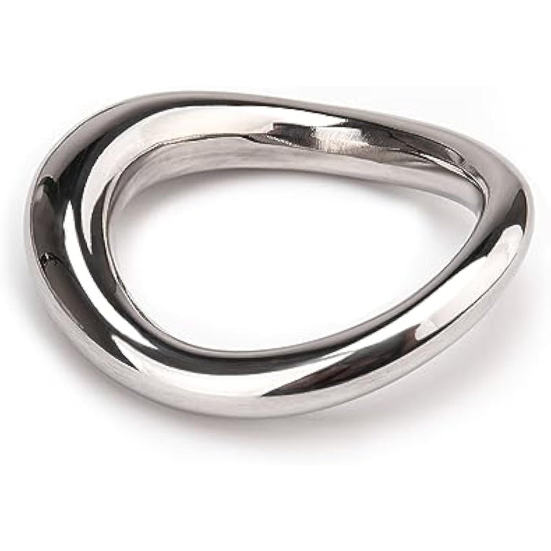 Stainless Steel Cock Ring Surface Design Penis Bondage Stretch Ring For Men Erection Enhancing Adult Sex Toys(A2)