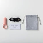 iroha SVR, Smart Vibe Ring, Rechargable Couple's Vibrator, Coral Pink