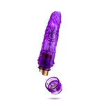 Blush B Yours Vibe #3 Dildo 7.75" - Realistic Vibrating Cock, Flexishaft - Multi-Speed Twist Dial, Waterproof, Lifelike Texture Adult Penis Sex Toy For Women, Men & Couples - (Purple)