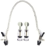 Bdsm Nipple Clamps Set Adjustable Pressure Nipple Clips Non-Piercing Nipple Puller Breast Clamps With Chain Adult Sex Toys Nipple Suckers For Adult Men Women Sex Sm Game