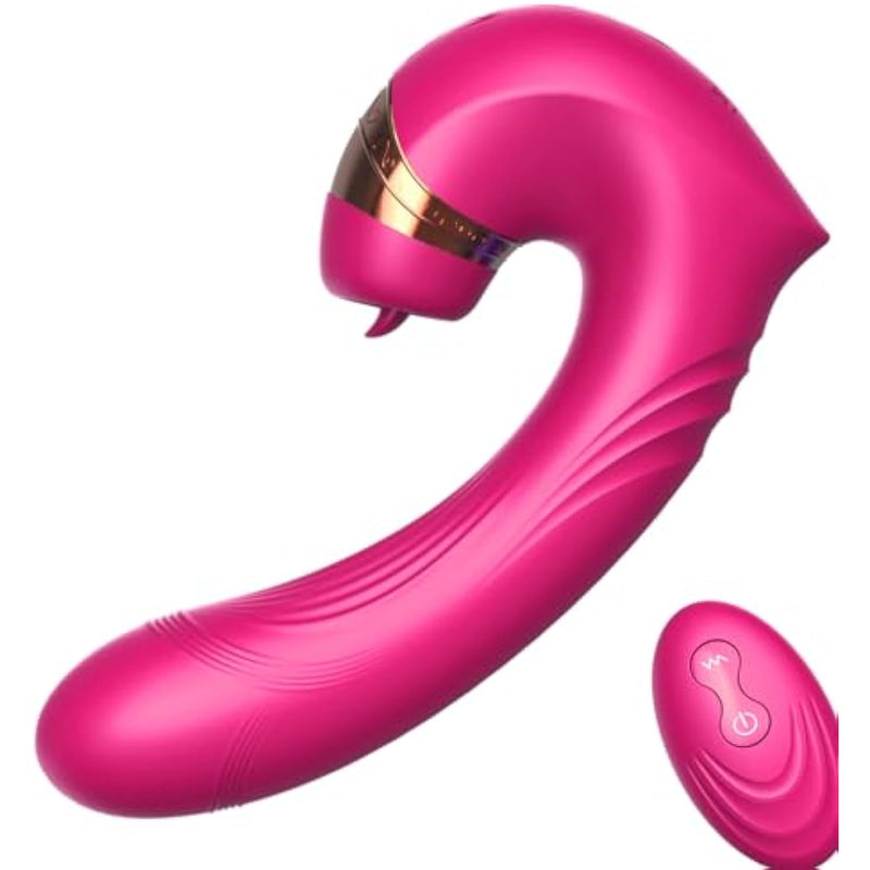 Vibrator Adult Sex Toys For Women - 4 In 1 Tongue Thrusting Sex Swing Toys With 10 Vibrating Modes & 10 Rotating Modes, G Spot Clit Stimulator Pleasure Tools For Female Couples Games