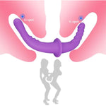 13 Inch Double Ended Dildos, Liquid Silicone Double Head Dildo Realistic G Spot Double Dong Penis Anal Vagina Prostate Massager With Two Different Head Side For Fetish Gay Lesbian