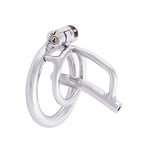 Male Chastity Cage Device Belt Stainless Steel Urethral Tube Sm Penis Exercise Sex Toys D450 (50Mm L Size)