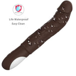 9 Inch Realistic Silicone Dildo for G Spot Stimulation with 7 Vibrating Modes