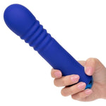 Thicc Chubby Thrusting Wand Waterproof Silicone Rechargeable Vibrator Purple - Se-0650-30-3