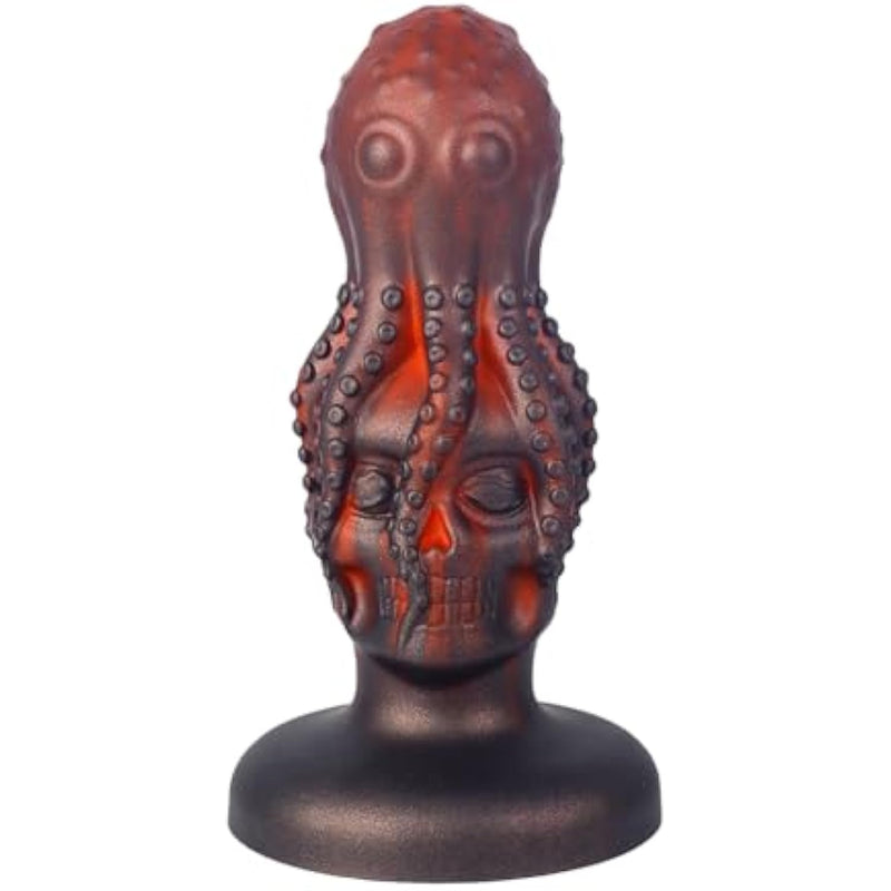 Monster Anal Plug, X-Large Butt Plug, Fantasy Octopus Skull Anal Dildo With Suction Cup, Soft Silicone Anal Sex Toys, Adult Sex Toys & Games, Soft Silicone Prostate Dildo For Men