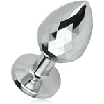Metal Butt Plug Jewel Anal Plug With Rhomboid Surface For Prostate Massage Anal Training Adult Sex Toys For Men Women Couples