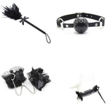 Bdsm Restraints Sex Toys 18Pc Bondage Restraints Set Fetish Bed Restraints Kits For Beginners Light Sm Adult Games Safe Bdsm Cuffs Nipple Clamps Flogger Ball Gag Blindfold Rope Black Cosplay