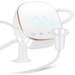 Electric Nipple Inverted Corrector Sunken Short Nipples Sucker Correction Puller Breastfeeding Pump Led Touch Screen Rechargeable Portable For Women&Men - White