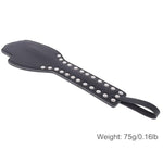 Leather Whip Flogger Spanking Rivets Black Hand Slap Paddle For Adults Bdsm Punishment Couples Bondage Props Sex Toys
