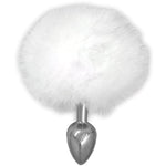 Soft and Cute FauxFur Bunny Tail Anal Plug for Intense Sensations
