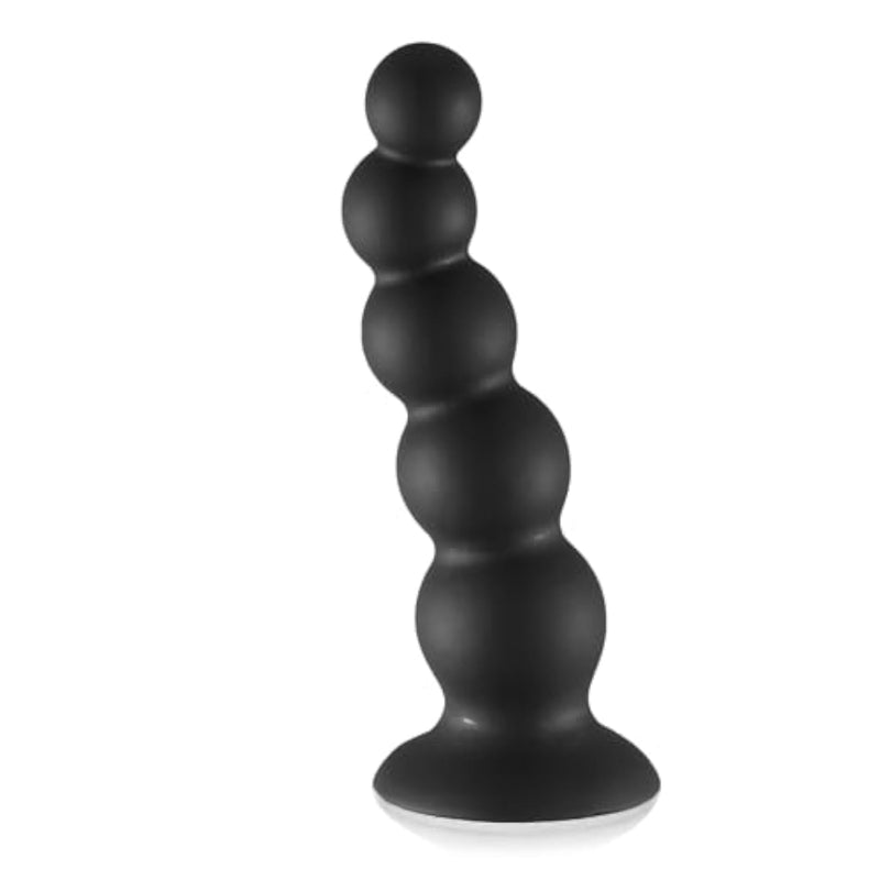 9.4 Inch Silicone Anal Trainer with Suction Cup and 5 Gradually Increasing Beads for HandsFree Play