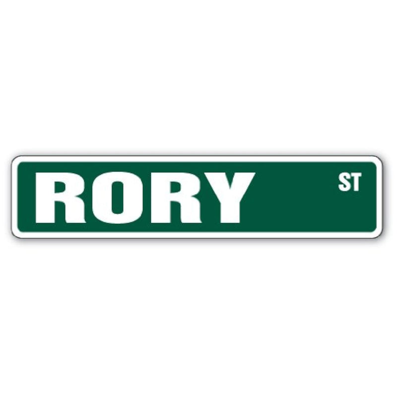 Rory Street Sign Childrens Name Room Sign | Indoor/Outdoor |  18" Wide Plastic