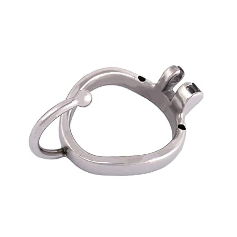 Ergonomic Design 304 Stainless Male Chastity Device Base Ring Spares With Separation Hook Compatible With 1.38" Pilot Hole Cage H1140 (1.57 Inch / 40Mm)