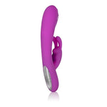 Embrace 7-Function Waterproof Silicone Massaging Rabbit With Triple Motors Usb Rechargeable Dual Massager Vibrator, Purple