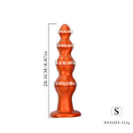 Ultra Soft Anal Beads Anal Training Adult Sex Toys and Games with Suction Cup Base, Liquid Silicone Large Anal Beads G-Spot Stimulator for Comfortable Anal Play for Men and Women (8.07 in)