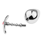 Luxury Metal Anal Hook Anchor Ball Shaped with 3 Diverse Sizes for Beginner and Advanced Use