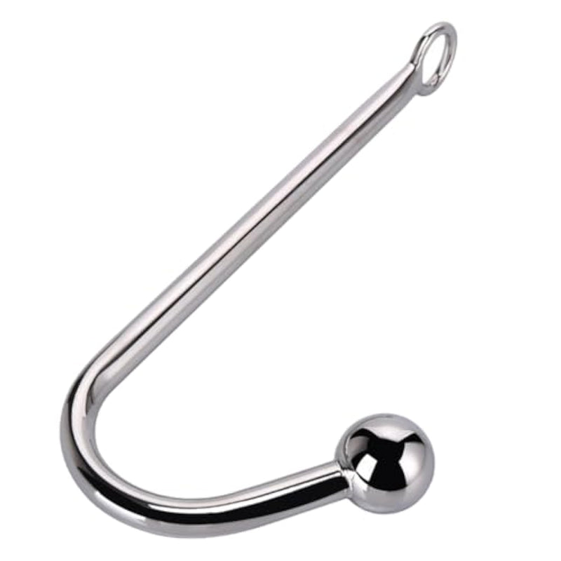 Metal Anal Hook Butt Plug With Smooth Ball Anal Plug Butt Plug Prostate Massage Fetish Bondage Hook Sex Toys Steel Anal Rope Hook Bondage With Anal Ball Sex Games