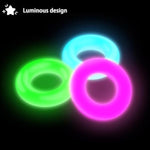 3 Colors Silicone Cock Rings For Men, Luminous Penis Rings For Longer Harder Stronger Erections Couple Adult Sex Toys Soft Waterproof And Easy To Clean