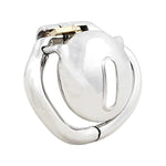 Male Super Short Cock Cage Ergonomic Design Hinged Ring Chastity Device Adult Game Sex Toy T1445 45Mm