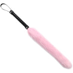 Faux Fox Tail Flogger Whip - Sm Bondage Paddle, Sex Tickler Teaser For Women, Men & Couples - Orgasm Training Stimulator & Sex Spanking Toy - Soft Faux Fur, Black Handle, Sexy Fetish Toy