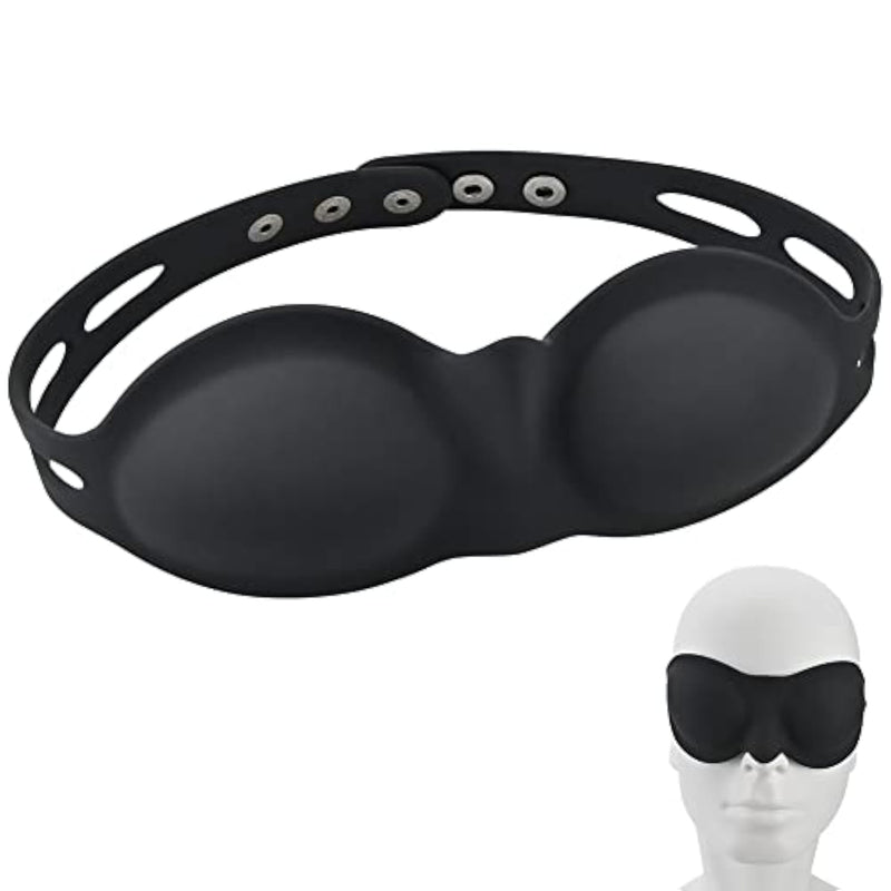 Adult Blackout Eye Mask for Couples - Super Soft Silicone Blindfold