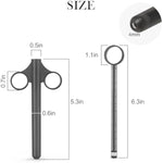 [2Pack+Storage Bag] Lube Applicator Syringe With 10Ml Precise Scales, 6.5" Anal Lube Shooter With Air-Proof Silicone Cap Reusable Lubricant Tube Applicator For Women, Men & Couples, Black Red