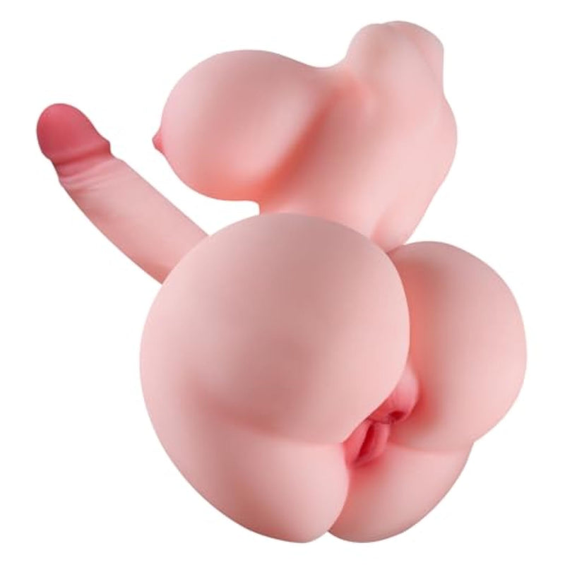 Mini Sex Doll Futa Sex Toy For Men, Small Trans Sex Dolls Dildo Pocket Pussy With Boobs And Ass, Shemale Torso Sex Dolls For Men