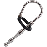 Smooth Urethral Sounds Catheter Plug Metal Urethral Rod With Silicone Penis Cock Rings(018)