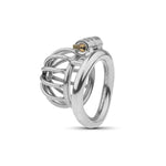 Male Chastity Cage Small Flat Chasity Cage Metal Chastity Cage Chastity Devices Sissy Steel Chastity Cage Penis Cage Cock Cage Bdsm Cage (40Mm/1.57In,Bending Ring)