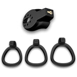 Flat Chastity Cage Male Chastity Device Lightweight Cock Cage Adult Sex Toys For Men With 3 Size Rings And Invisible Vertical Lock Penis Cage For Couples Male Adult