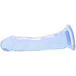 Doc Johnson Crystal Jellies - Slim Dong - 6.5 Inch - 1.5" Wide - Strong Suction Cup Base - O-Ring Harness Compatible Dildo - for Adults Only, Clear
