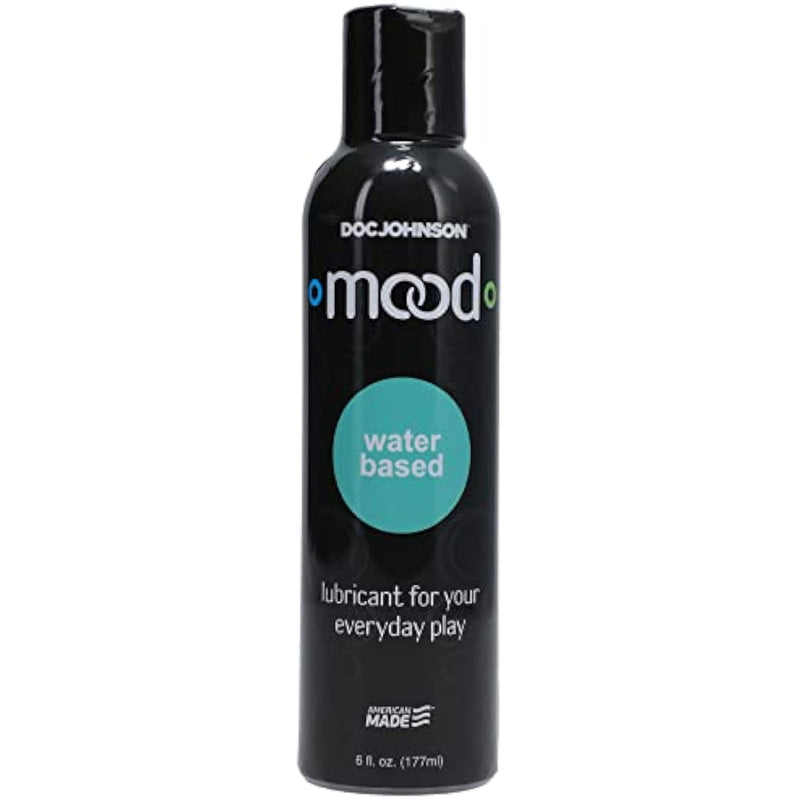 Doc Johnson Mood - Water Based - Lubricant for Your Everyday Play - Safe for Use with All Condoms and Toys - 6 fl. oz. (177ml)