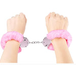Handcuffs Toy, Fur Cusioned Metal Handcuffs With Safety Lock, Pretend Play Dress Up Party Handcuffs?Purple?…