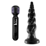 Wand Vibrator Personal Massager + 15.7Inch Huge Anal Plug