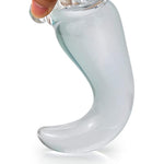 Transparent Anal Plug For Male Female: Anal Prostate Massager Vaginal G-Spot Stimulate Sex Toy With Powerful Suction Cup For Beginner Advanced (M)